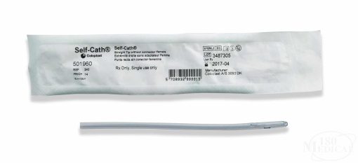 coloplast self-cath catheter package and catheter