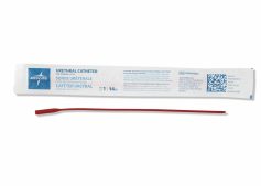 Medline Red Rubber Latex Straight Intermittent Catheter